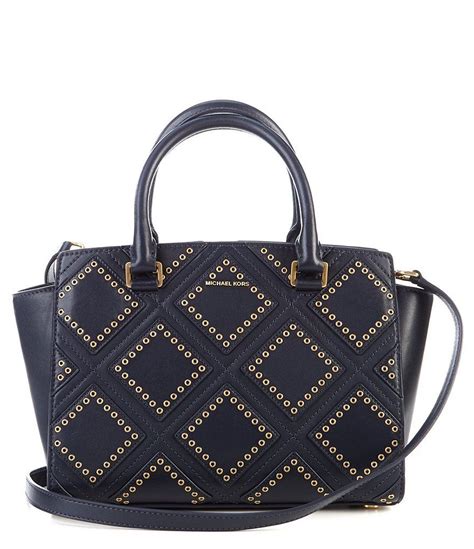 michael kors selma grommet satchel|michael michael kors diamond grommet selma md tz satchel.